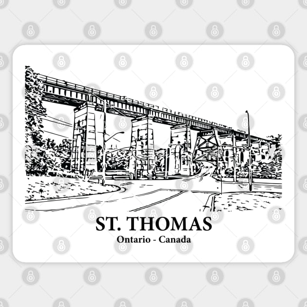St. Thomas - Ontario Magnet by Lakeric